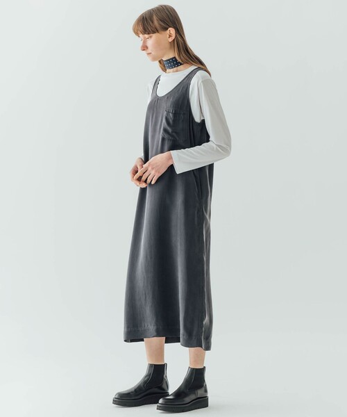 LE GLAZIK（ルグラジック）の「LE GLAZIK | スリーブレスドレス WOMEN（ワンピース・レディース・カーキ/ネイビー・36）」の12枚目の写真