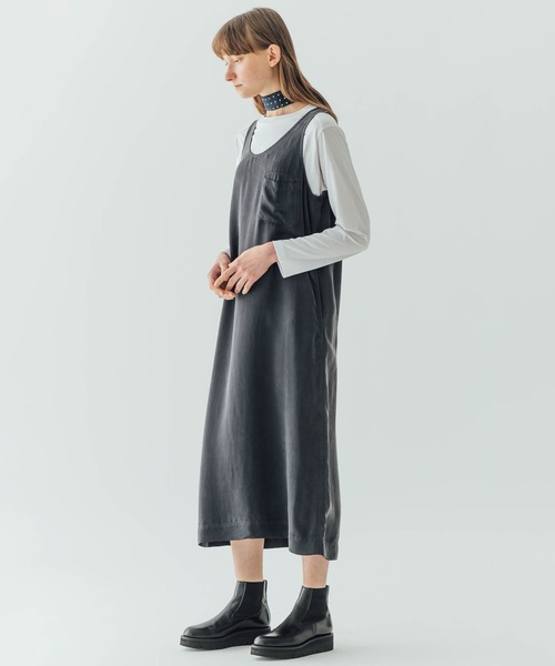 LE GLAZIK（ルグラジック）の「LE GLAZIK | スリーブレスドレス WOMEN（ワンピース・レディース・カーキ/ネイビー・36）」の18枚目の写真