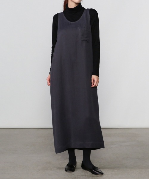 LE GLAZIK（ルグラジック）の「LE GLAZIK | スリーブレスドレス WOMEN（ワンピース・レディース・カーキ/ネイビー・36）」の17枚目の写真