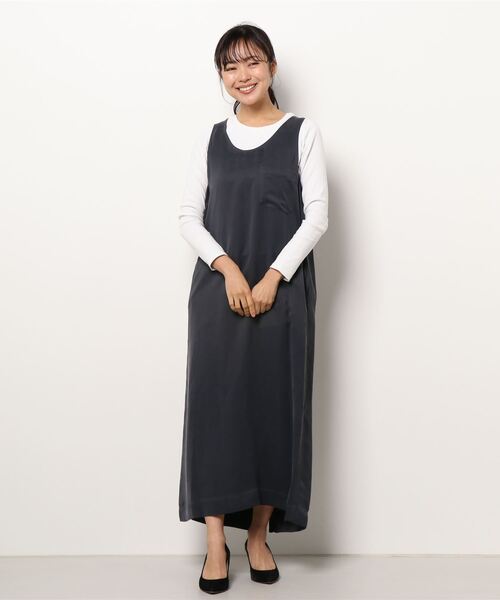 LE GLAZIK（ルグラジック）の「LE GLAZIK | スリーブレスドレス WOMEN（ワンピース・レディース・カーキ/ネイビー・36）」の22枚目の写真