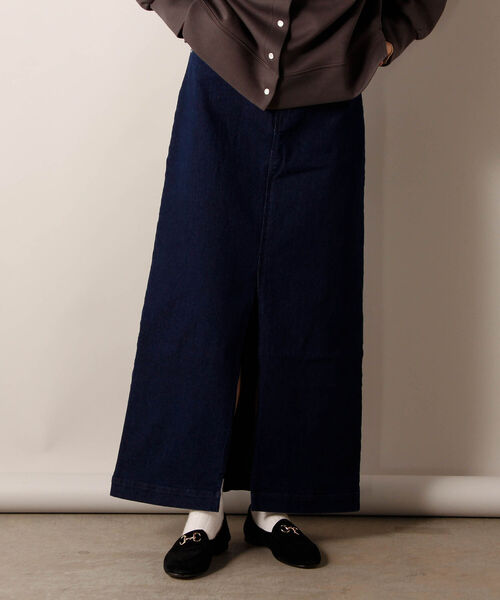 fredy repit（フレディレピ）の「スリットナロー デニムスカート（デニムスカート・レディース・ブラック/ネイビー・38/36）」の21枚目の写真