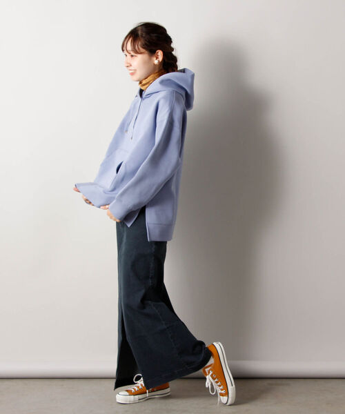 fredy repit（フレディレピ）の「スリットナロー デニムスカート（デニムスカート・レディース・ブラック/ネイビー・38/36）」の3枚目の写真