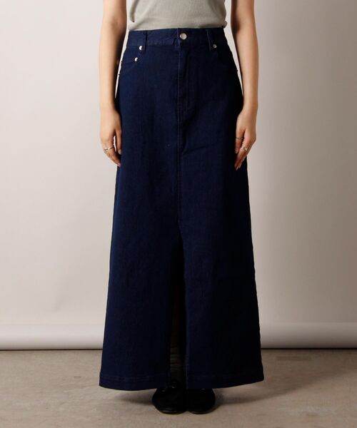 fredy repit（フレディレピ）の「スリットナロー デニムスカート（デニムスカート・レディース・ブラック/ネイビー・38/36）」の22枚目の写真