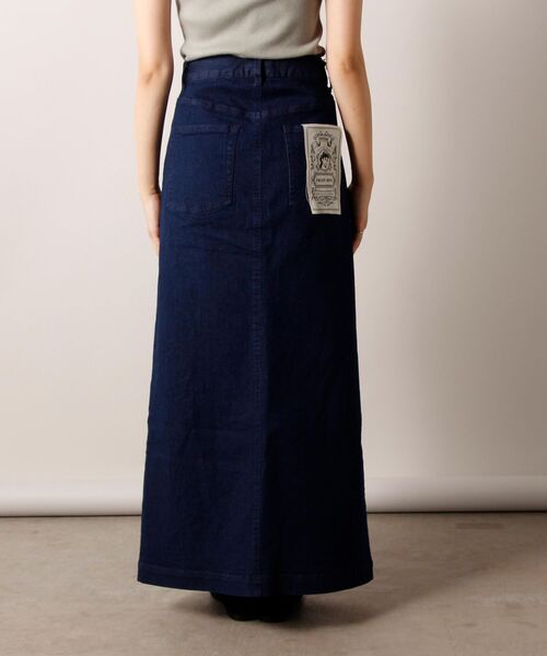 fredy repit（フレディレピ）の「スリットナロー デニムスカート（デニムスカート・レディース・ブラック/ネイビー・38/36）」の4枚目の写真