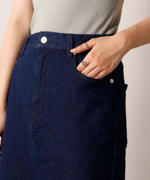 fredy repit（フレディレピ）の「スリットナロー デニムスカート（デニムスカート・レディース・ブラック/ネイビー・38/36）」の15枚目の写真
