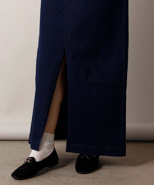 fredy repit（フレディレピ）の「スリットナロー デニムスカート（デニムスカート・レディース・ブラック/ネイビー・38/36）」の18枚目の写真