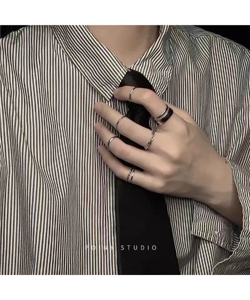 KONVINI(コンビニ)の「【Zarabanda 】ファッションリング セット / elr-1006(リング・レディース・シルバー/ゴールド・FREE)」の2枚目の写真