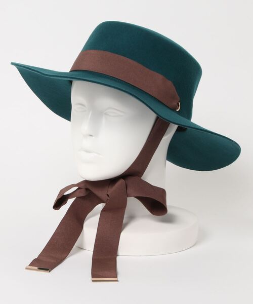 チャイハネ（チャイハネ）の「【チャイハネ】ジェスロングリボンハット（ハット・レディース・グレー/ターコイズブルー・FREE）」の4枚目の写真