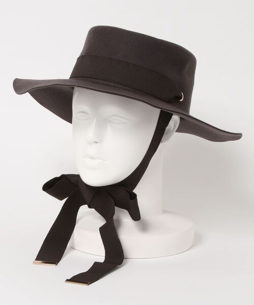 チャイハネ（チャイハネ）の「【チャイハネ】ジェスロングリボンハット（ハット・レディース・グレー/ターコイズブルー・FREE）」の3枚目の写真