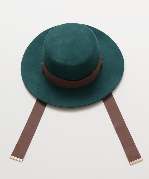 チャイハネ（チャイハネ）の「【チャイハネ】ジェスロングリボンハット（ハット・レディース・グレー/ターコイズブルー・FREE）」の7枚目の写真