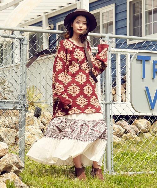 チャイハネ（チャイハネ）の「【チャイハネ】ジェスロングリボンハット（ハット・レディース・グレー/ターコイズブルー・FREE）」の12枚目の写真