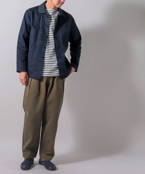 NOLLEY'S goodman（ノーリーズグッドマン）の「フレンチ チャイナ ジャケット（ブルゾン・メンズ・ネイビー/ライトブルー/オリーブ・MEDIUM/LARGE/SMALL）」の5枚目の写真