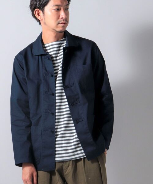 NOLLEY'S goodman（ノーリーズグッドマン）の「フレンチ チャイナ ジャケット（ブルゾン・メンズ・ネイビー/ライトブルー/オリーブ・MEDIUM/LARGE/SMALL）」の6枚目の写真