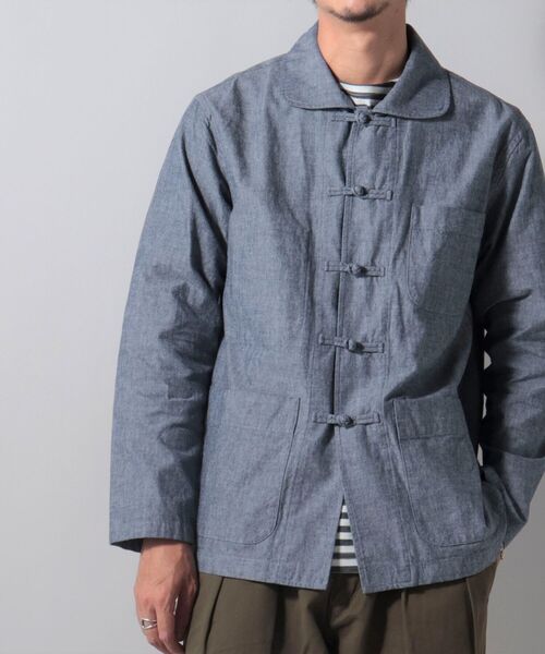 NOLLEY'S goodman（ノーリーズグッドマン）の「フレンチ チャイナ ジャケット（ブルゾン・メンズ・ネイビー/ライトブルー/オリーブ・MEDIUM/LARGE/SMALL）」の10枚目の写真