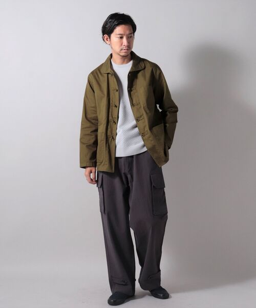 NOLLEY'S goodman（ノーリーズグッドマン）の「フレンチ チャイナ ジャケット（ブルゾン・メンズ・ネイビー/ライトブルー/オリーブ・MEDIUM/LARGE/SMALL）」の11枚目の写真