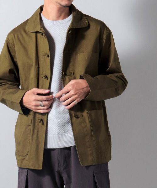 NOLLEY'S goodman（ノーリーズグッドマン）の「フレンチ チャイナ ジャケット（ブルゾン・メンズ・ネイビー/ライトブルー/オリーブ・MEDIUM/LARGE/SMALL）」の12枚目の写真