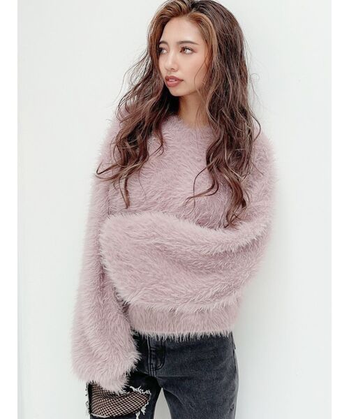 GYDA（ジェイダ）の「フェザーニットフーディ（ニット/セーター）」 - WEAR