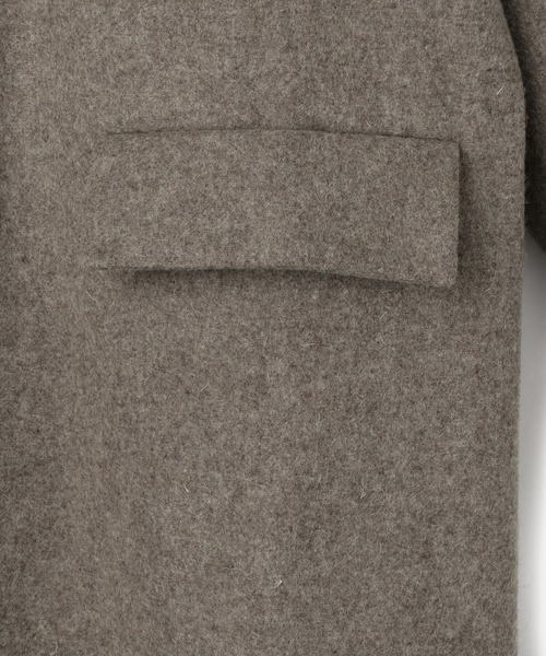 monitaly ノーカラーコート MONITALY（モニタリー）の「【MONITALY】ウールフランネル
