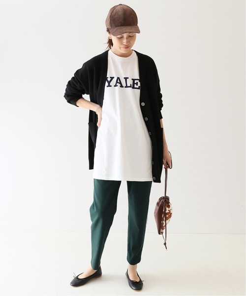 SLOBE IENA（スローブイエナ）の「ウォッシャブルサキソニーテーパードパンツ【手洗い可能/ウエストゴム】◆（その他パンツ・レディース・ブラック/グリーン/ピンク・38/40/36）」の20枚目の写真