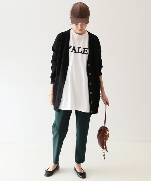 SLOBE IENA（スローブイエナ）の「ウォッシャブルサキソニーテーパードパンツ【手洗い可能/ウエストゴム】◆（その他パンツ・レディース・ブラック/グリーン/ピンク・38/40/36）」の15枚目の写真