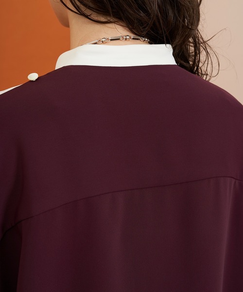 LiNoH（リノー）の「ドレープレイヤードシャツ/DRAPE LAYERED SHIRT（シャツ/ブラウス・メンズ・ピンク/ブルー・1/2）」の22枚目の写真