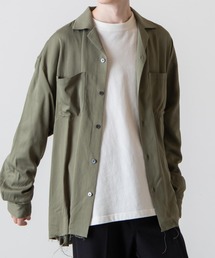 WEGO/カットオフオープンカラービッグシルエットシャツ