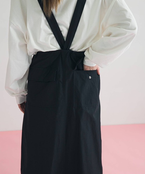 bohmal（ボマール）の「サスペンダー付きミリタリーロングスカート（スカート・レディース・カーキ/ブラック・FREE）」の20枚目の写真