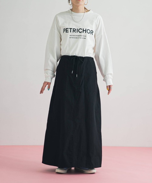 bohmal（ボマール）の「サスペンダー付きミリタリーロングスカート（スカート・レディース・カーキ/ブラック・FREE）」の18枚目の写真