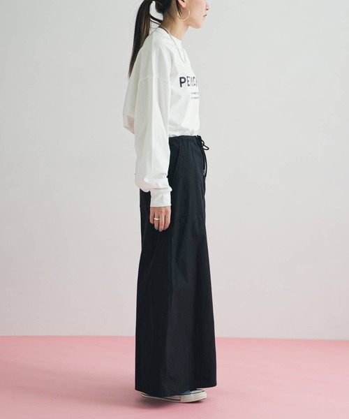 bohmal（ボマール）の「サスペンダー付きミリタリーロングスカート（スカート・レディース・カーキ/ブラック・FREE）」の17枚目の写真