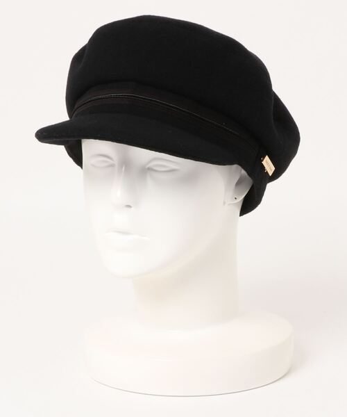MAISON Birth（メゾンバース）の「MAISON Birth メゾンバース / LAMB’ S WOOL MARINE CAP ラムウールマリンキャップ / MB-21305（キャスケット・レディース・ブラック/オフホワイト/ベージュ・FREE）」の8枚目の写真