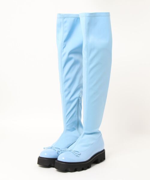 PINK HOUSE(ピンクハウス)の「Long boots(ブーツ・レディース・ライトブルー/ブラック/ブラウン・MEDIUM/LARGE/SMALL)」の1枚目の写真