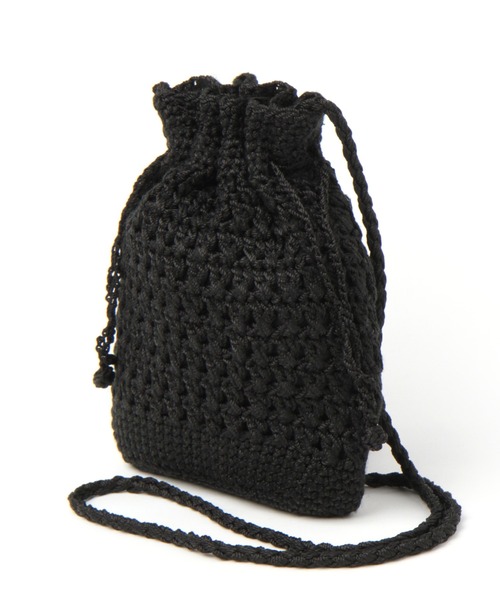 studio CLIP（スタディオクリップ）の「ニットクロシェショルダーバッグ（ショルダーバッグ・レディース・グレー/アイボリー/キャメル/ブラック/ブルー・FREE）」の11枚目の写真