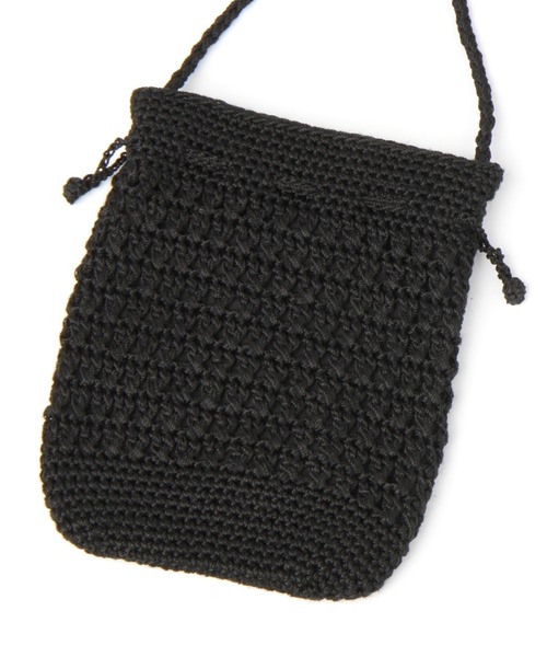 studio CLIP（スタディオクリップ）の「ニットクロシェショルダーバッグ（ショルダーバッグ・レディース・グレー/アイボリー/キャメル/ブラック/ブルー・FREE）」の8枚目の写真