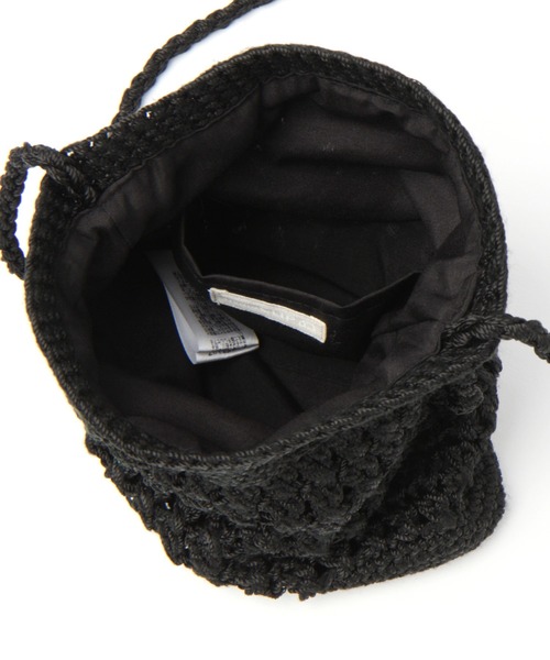 studio CLIP（スタディオクリップ）の「ニットクロシェショルダーバッグ（ショルダーバッグ・レディース・グレー/アイボリー/キャメル/ブラック/ブルー・FREE）」の10枚目の写真