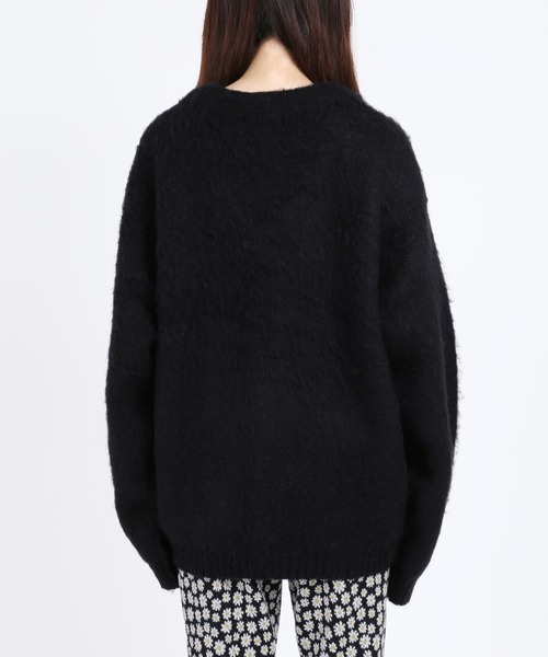 WC(ダブル シー)の「モヘアタッチビッグカーディガン(カーディガン/ボレロ・レディース・ブラック/ピンク/グリーン/ライトパープル/サックスブルー/ホワイト・FREE)」の17枚目の写真