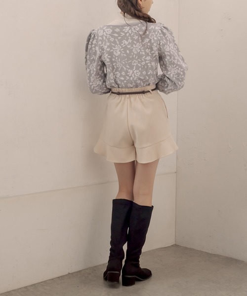 OLIVE des OLIVE（オリーブデオリーブ）の「【WEB限定】お花ふくれジャガードニット（ニット/セーター・レディース・ブラック/サックスブルー/アイボリー/グレー・FREE）」の13枚目の写真