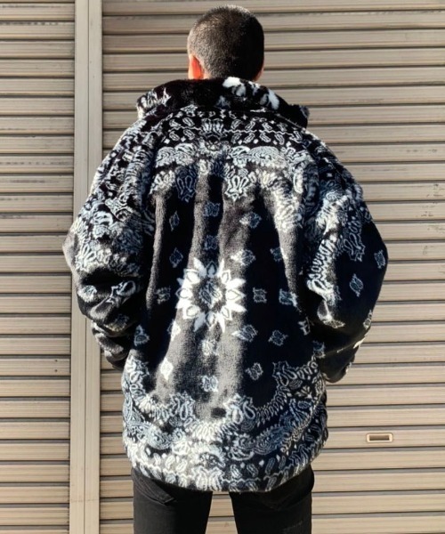 Danke schon(ダンケ シェーン)　ペイズリーファーブルゾン danke schon ペイズリーファーブルゾン
