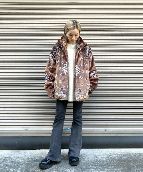 セール】DankeSchon/ダンケシェーン/ペイズリーファーブルゾン