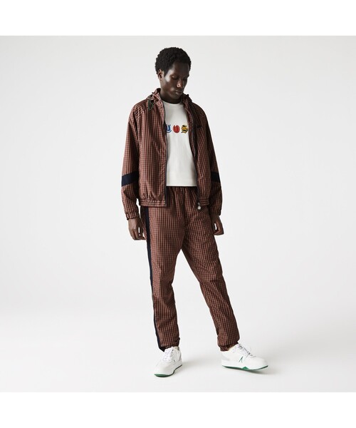 LACOSTE L!VE（ラコステライブ）の「LACOSTE L!VE チェックトラックパンツ（その他パンツ・メンズ・ブラウン・S/M/L/XS）」の5枚目の写真