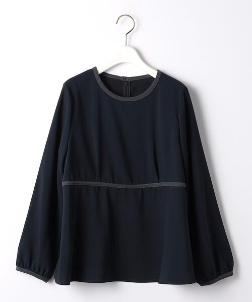 closet story（クローゼットストーリー）の「＜closet story（クローゼットストーリー）＞ハイショクパイピング プルオーバー ブラウス（シャツ/ブラウス・レディース・ライトブルー/ネイビー/ナチュラル・FREE）」の17枚目の写真