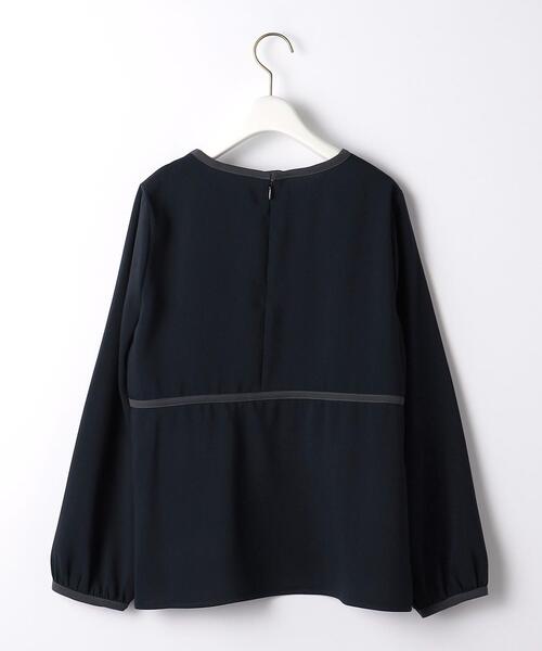 closet story（クローゼットストーリー）の「＜closet story（クローゼットストーリー）＞ハイショクパイピング プルオーバー ブラウス（シャツ/ブラウス・レディース・ライトブルー/ネイビー/ナチュラル・FREE）」の18枚目の写真
