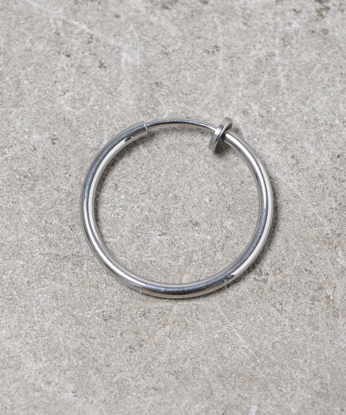 ADAMASTE（アダマスト）の「ステンレスフープピアス/イヤリング【両耳用】（ピアス（両耳用）・メンズ・シルバー/シルバー系その他・FREE）」の6枚目の写真