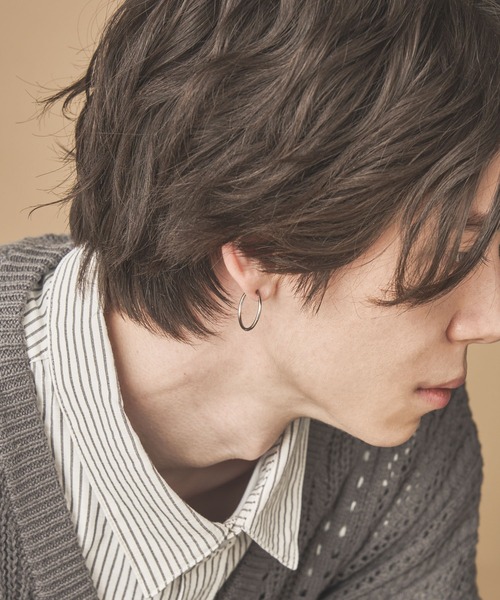 ADAMASTE（アダマスト）の「ステンレスフープピアス/イヤリング【両耳用】（ピアス（両耳用）・メンズ・シルバー/シルバー系その他・FREE）」の21枚目の写真