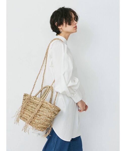 Ungrid（アングリッド）の「シーグラスショルダーバッグ（かごバッグ・レディース・ベージュ・FREE）」の8枚目の写真