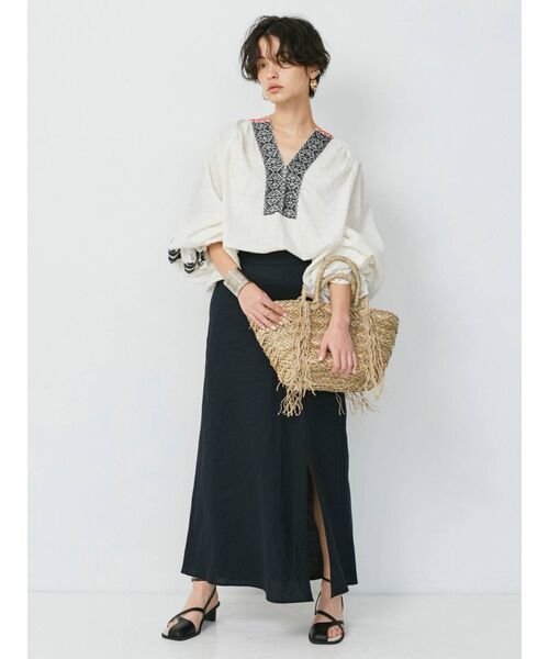 Ungrid（アングリッド）の「シーグラスショルダーバッグ（かごバッグ・レディース・ベージュ・FREE）」の6枚目の写真