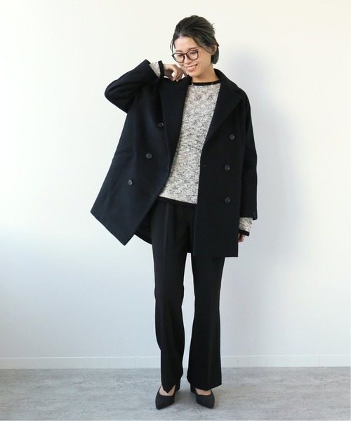 Simplicite（サンプリシテ）の「Pコート◆（その他アウター・レディース・ブラック/カーキ/アイボリー・FREE）」の4枚目の写真