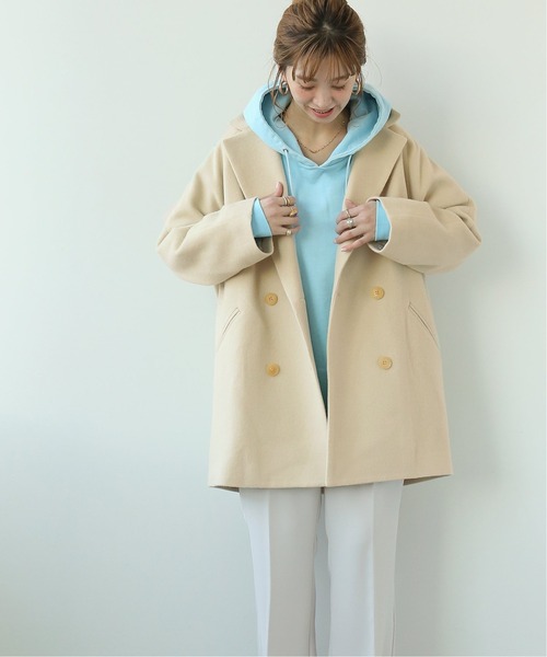 Simplicite（サンプリシテ）の「Pコート◆（その他アウター・レディース・ブラック/カーキ/アイボリー・FREE）」の10枚目の写真