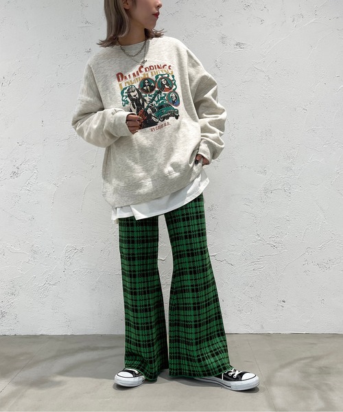 apres jour mignon(アプレジュールミニョン)の「チェック柄ジャガードニットパンツ【ZOZOTOWN限定アイテム】(その他パンツ・レディース・オレンジ系その他/ブラック系その他/グリーン系その他/ブルー系その他・SMALL/X-LARGE/MEDIUM)」の17枚目の写真