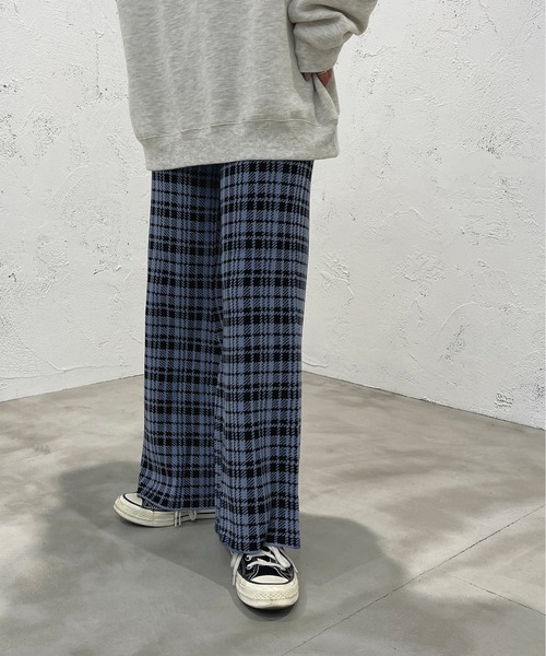 apres jour mignon(アプレジュールミニョン)の「チェック柄ジャガードニットパンツ【ZOZOTOWN限定アイテム】(その他パンツ・レディース・オレンジ系その他/ブラック系その他/グリーン系その他/ブルー系その他・SMALL/X-LARGE/MEDIUM)」の19枚目の写真