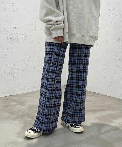 apres jour mignon(アプレジュールミニョン)の「チェック柄ジャガードニットパンツ【ZOZOTOWN限定アイテム】(その他パンツ・レディース・オレンジ系その他/ブラック系その他/グリーン系その他/ブルー系その他・SMALL/X-LARGE/MEDIUM)」の20枚目の写真